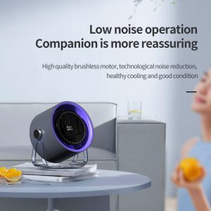 315B Quiet Rechargeable Fan, 1800mAh Wall-Mounted Desktop Cooler for Home & Camping - 图片 6