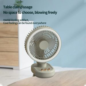 141 2-in-1 Clip & Stand Oscillating Fan Manufacturer, 2000mAh Rechargeable Portable Cooler - 图片 6