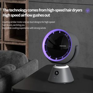 121B Bulk High-Speed Fan Supplier, 4000mAh Desktop Air Circulator for Fast Cooling - 图片 3