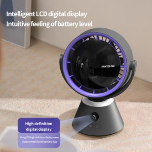 121B Bulk High-Speed Fan Supplier, 4000mAh Desktop Air Circulator for Fast Cooling - 图片 4