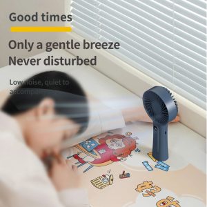 Model 176 Minimalist Handheld Cooling Fan, 1200mAh Rechargeable Portable Fan, Modern Design for Home, Office & Travel - 图片 3